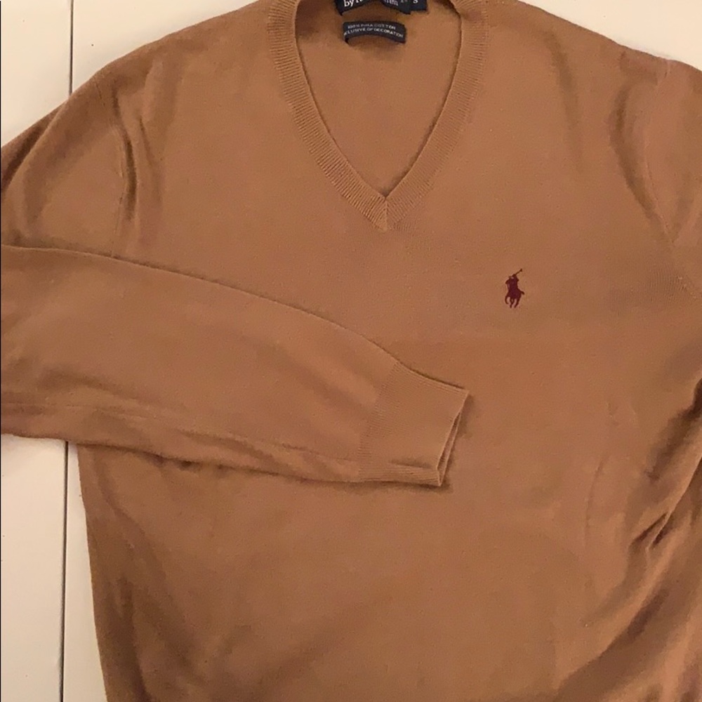 Polo v-neck Pima cotton sweater